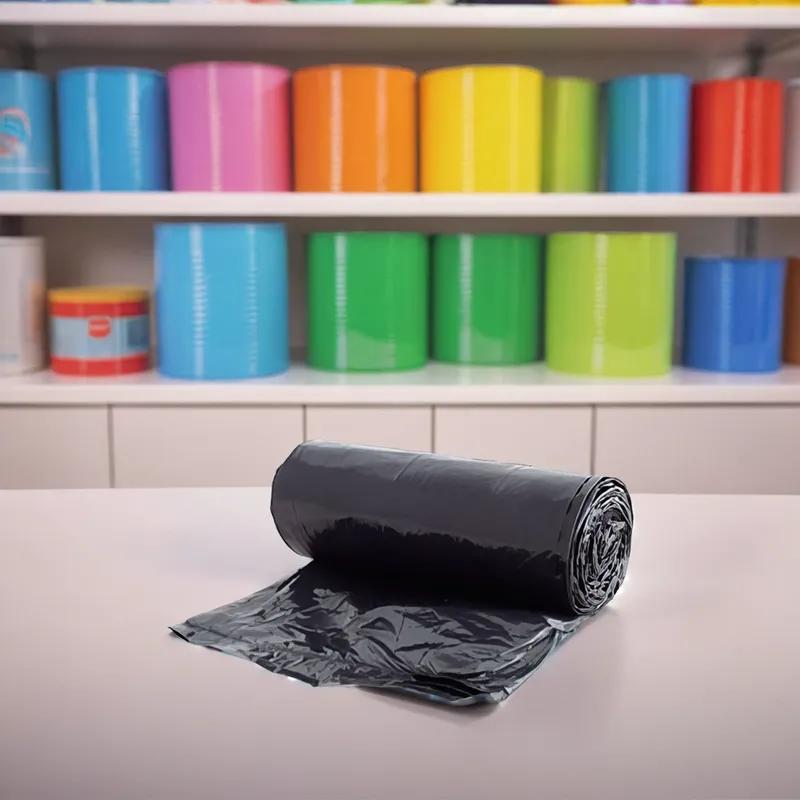 Victoria Bay Can Liner 40X46 IN 40-45 GAL Black LLDPE 0.8MIL Roll 150/Case