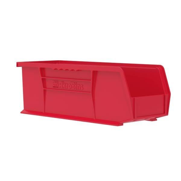 AkroBin Storage Bin 14.75X5.5X5 IN 50 LB Red Plastic 50# 12 Count/Case