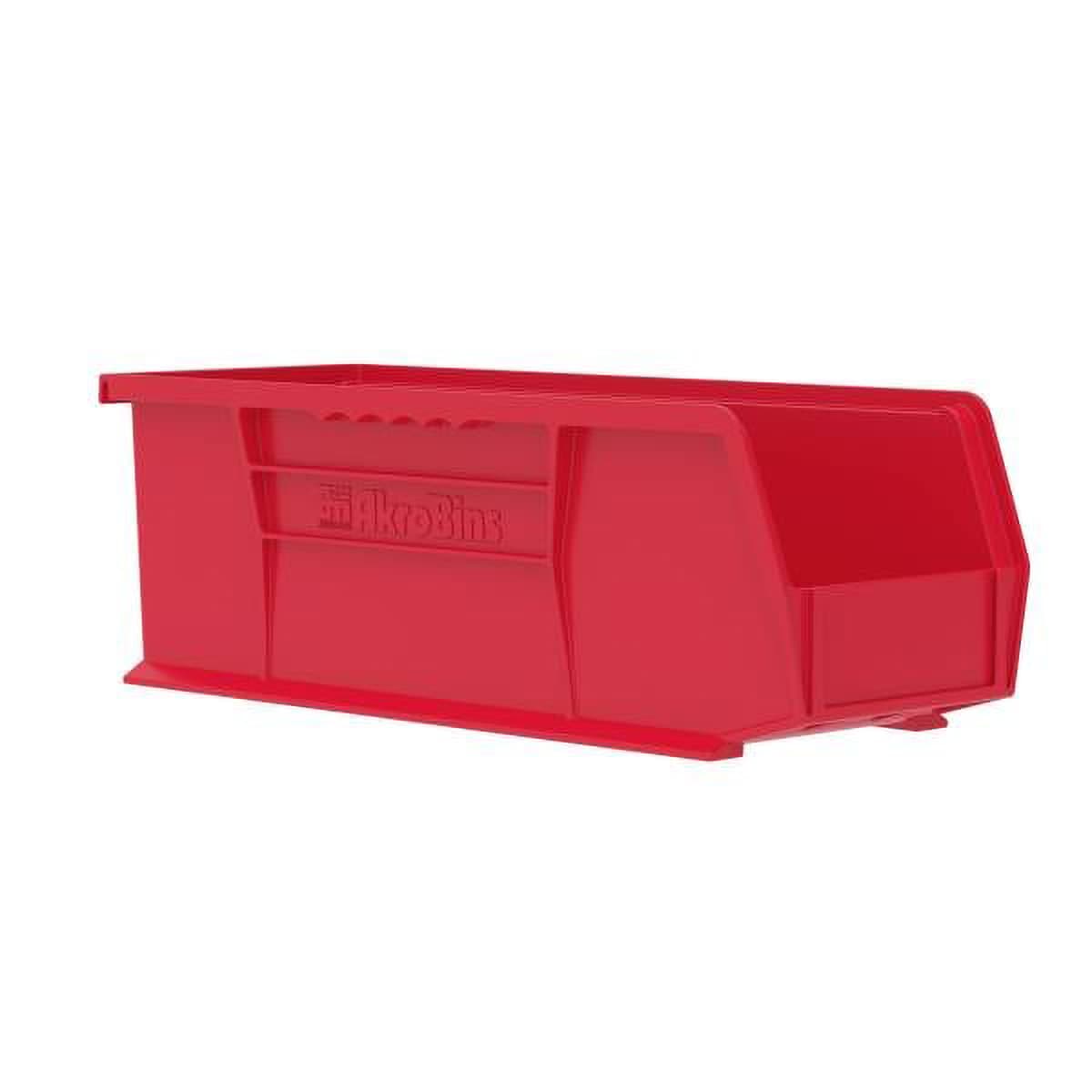 AkroBin Storage Bin 14.75X5.5X5 IN 50 LB Red Plastic 50# 12 Count/Case