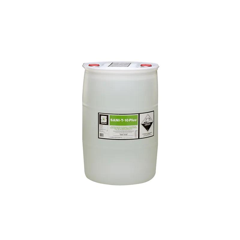 Sani-T-10 Plus® Unscented Food Service Sanitizer 55 GAL Multi Surface Food Contact Neutral RTU Quat 1/Drum