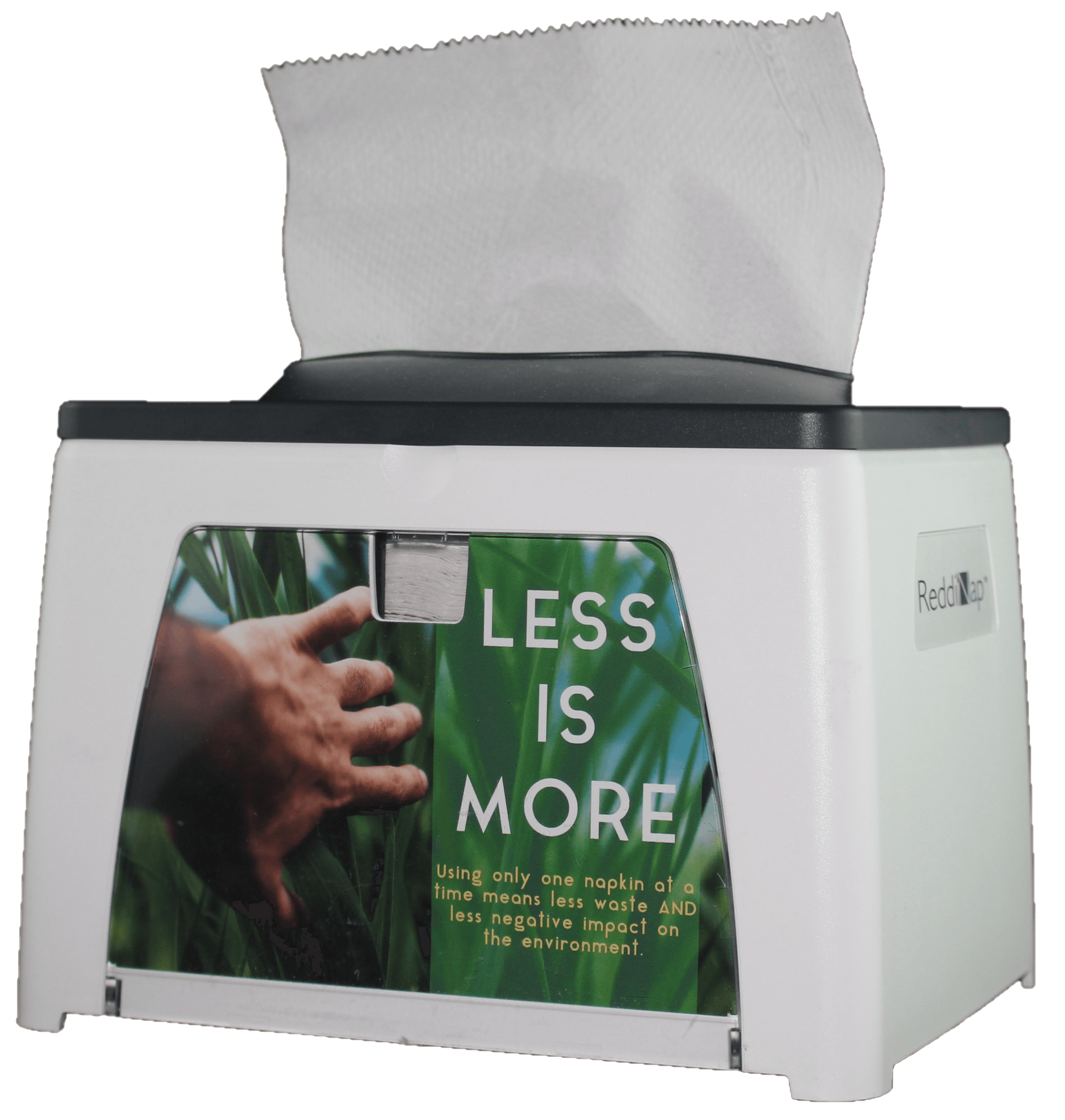 ReddiNap™ Napkin Dispenser 8.4X6.5X6.3 IN White Gray Interfold Tabletop 1/Each