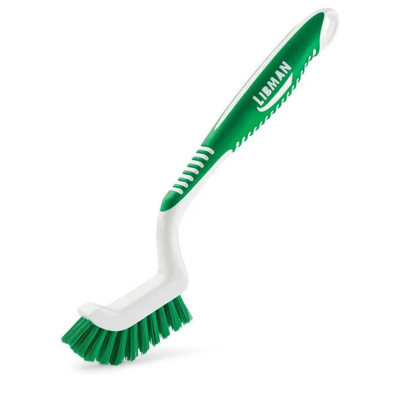 Grout & Tile Brush PET Green White Non-Slip Handle Grip 1/Each