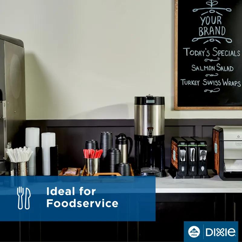 Dixie® Sip Stirrer 5.5 IN Plastic Black Unwrapped 1000 Count/Pack 10 Packs/Case 10000 Count/Case