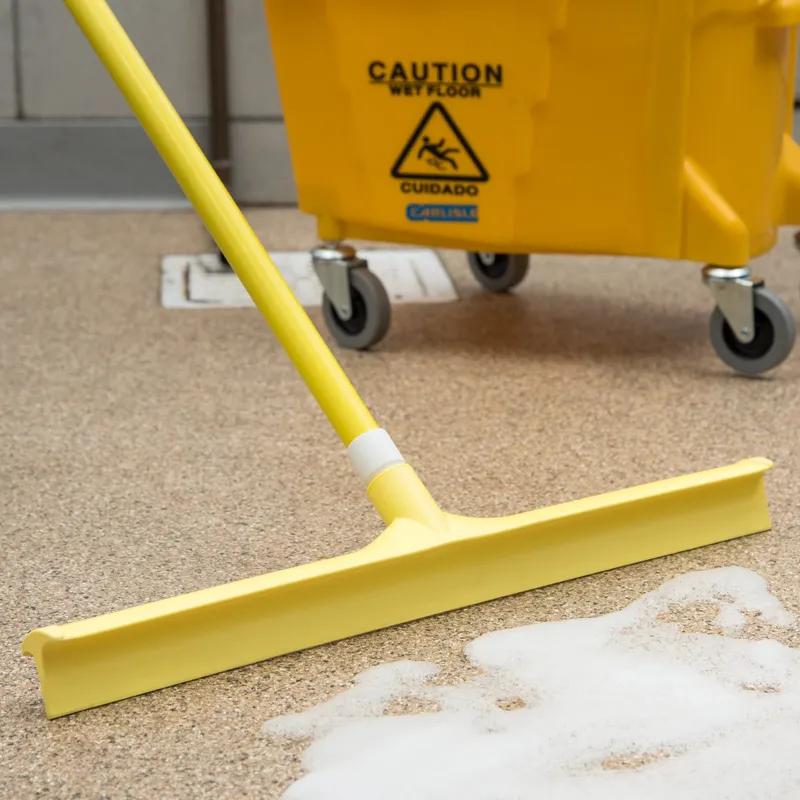 Sparta® Squeegee 24 IN Thermoplastic Rubber Polypropylene (PP) Yellow Single Blade 6/Case