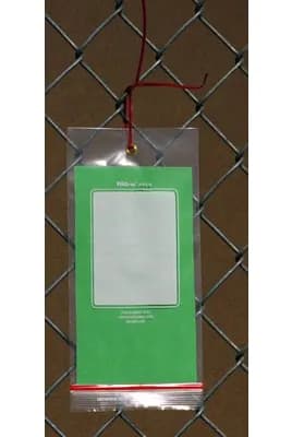 Bag 4.5X9 IN 4MIL Tie Eyelet Reclosable Write-On Block 1000/Case