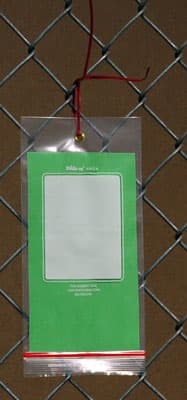 Bag 4.5X9 IN 4MIL Tie Eyelet Reclosable Write-On Block 1000/Case