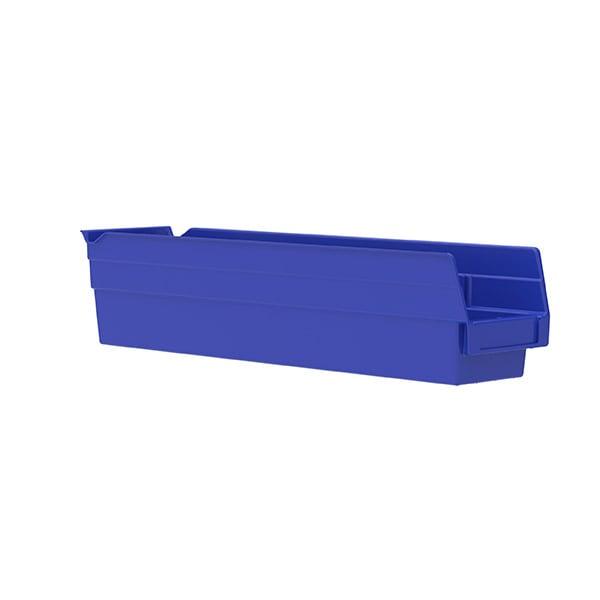 Akro Shelf Bin 17.875X4.125X4 IN Blue Polymer 12 Count/Case