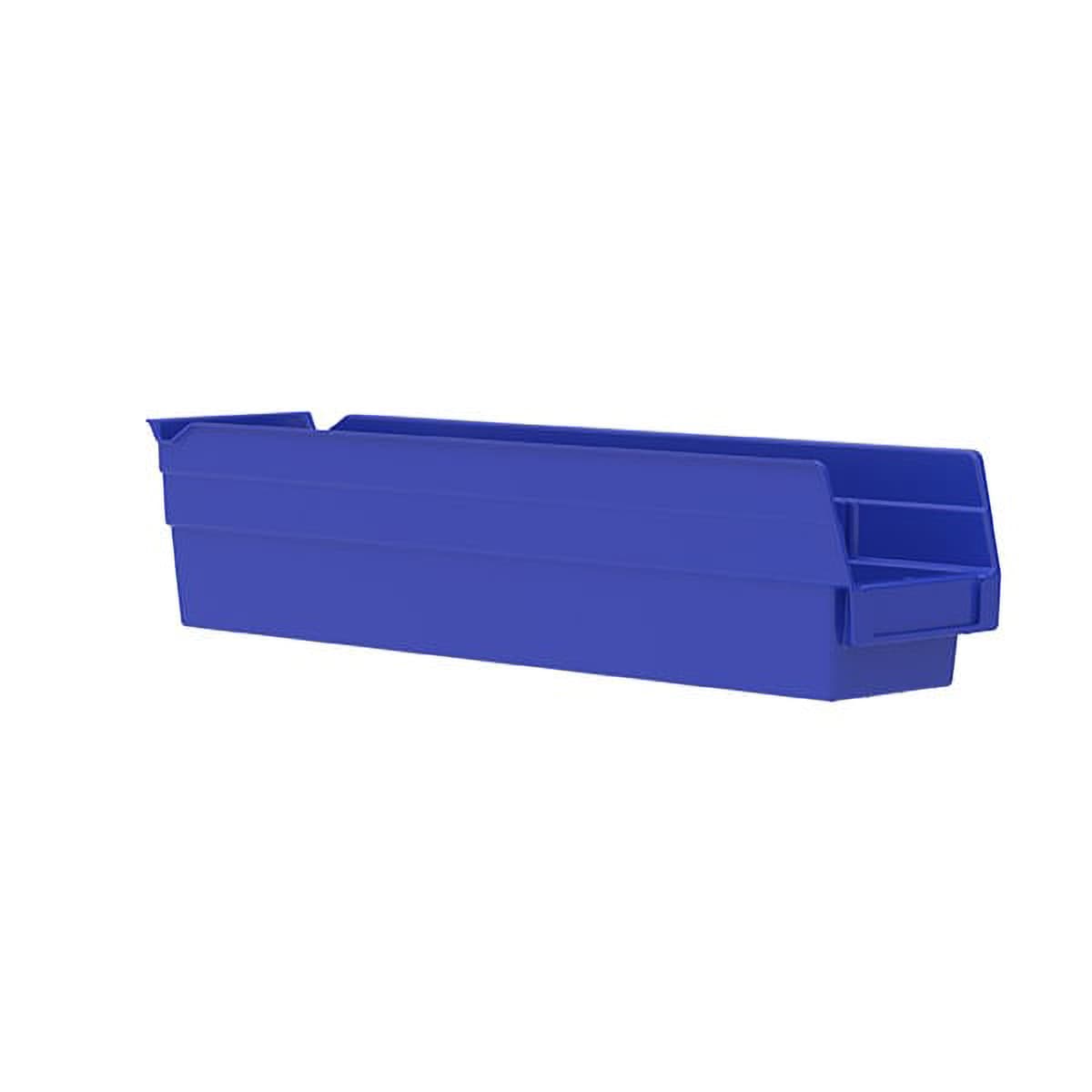 Akro Shelf Bin 17.875X4.125X4 IN Blue Polymer 12 Count/Case