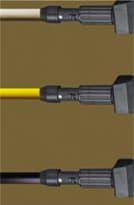 Handle 54X1.13 IN Natural Black Wood Plastic 1/Each