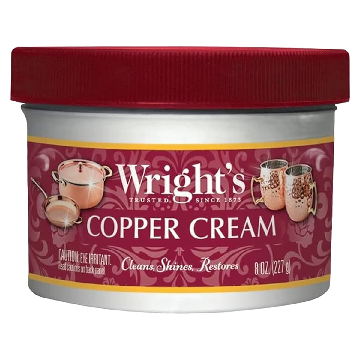 Wright's Copper Cream Fragrance Free Copper Polish 8 OZ Cream 3/Pack