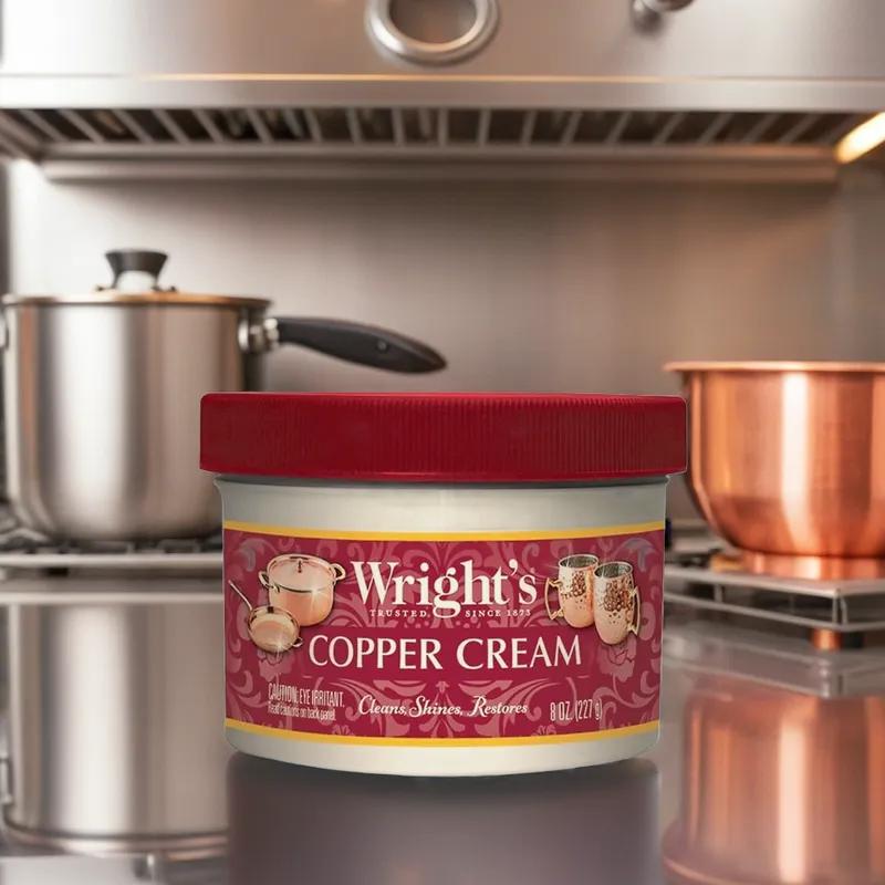 Wright's Copper Cream Fragrance Free Copper Polish 8 OZ Cream 3/Pack