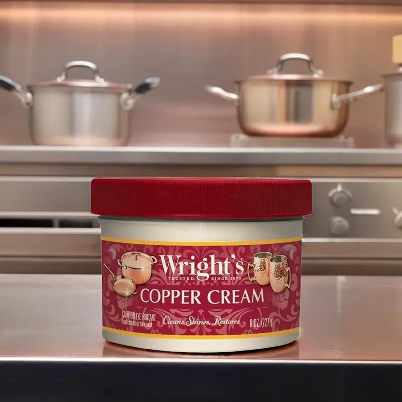 Wright's Copper Cream Fragrance Free Copper Polish 8 OZ Cream 3/Pack