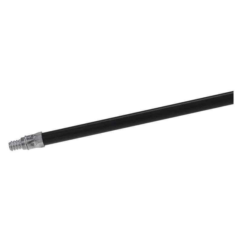Mop Handle 0.94X60 IN Black Powder Coated Metal Heavy Duty 1/Each