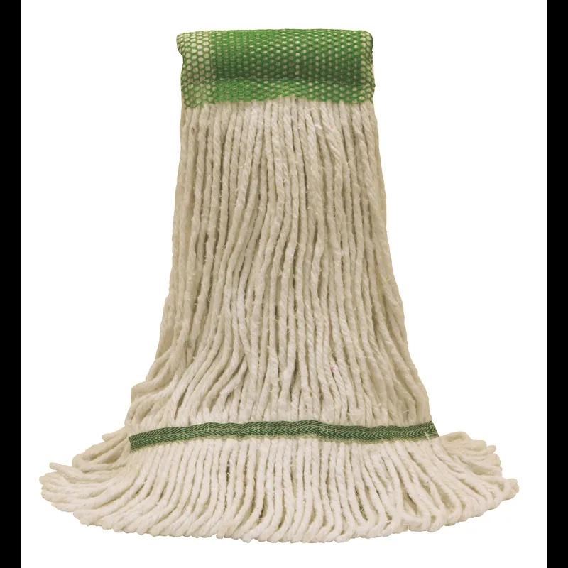 O-Cedar® Mop White Rayon Synthetic Yarn Loop End Launderable Large Shrinkless 5IN Headband Mesh Headband 12/Case