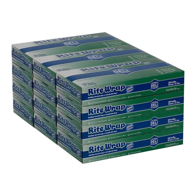 Dixie® Rite-Wrap Deli Sheets 10.75X12 IN 1PLY White 500 Sheets/Pack 12 Packs/Case 6000 Sheets/Case
