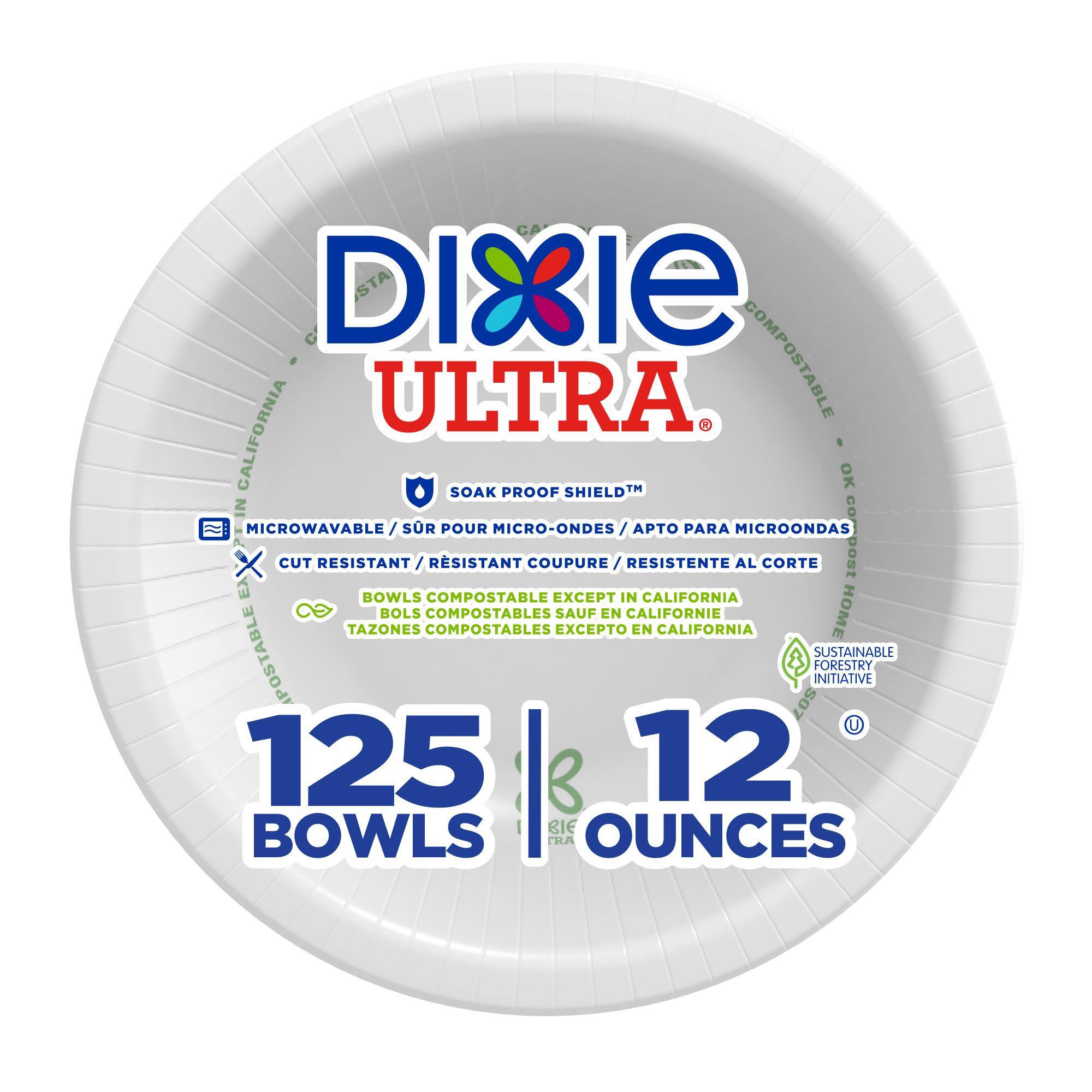 Dixie® Ultra Bowl 12 OZ Paper White Heavy 1000/Case