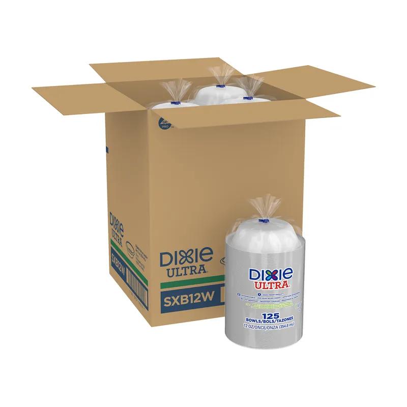 Dixie® Ultra Bowl 12 OZ Paper White Heavy 1000/Case