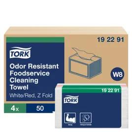 Tork Cleaning Towel 14.75X11.75 IN 1PLY Cloth White Multifold Z Refill 50 Count/Pack 4 Packs/Case 200 Count/Case