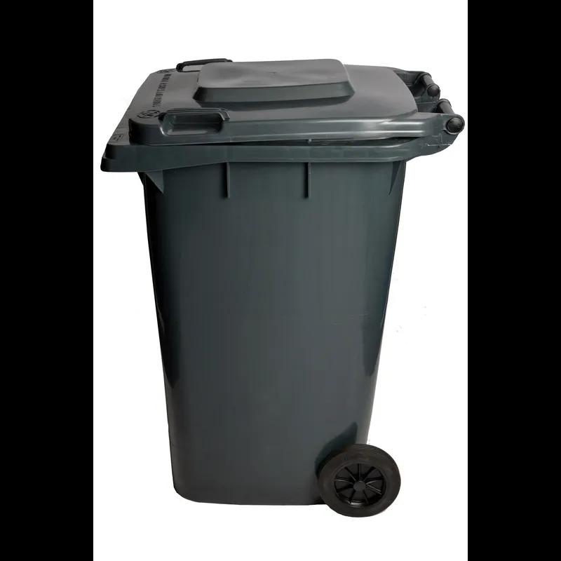 Trash Can 60 GAL Gray Rollout With Handle 1/Each