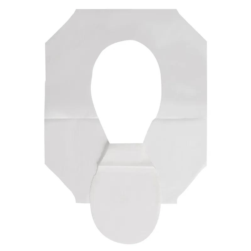 Pacific Blue Safe-T-Gard® Toilet Seat Cover 17.44X14.5 IN 1PLY White 1/2 Size 250 Sheets/Roll 4 Rolls/Case