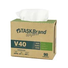 TaskBrand® Cleaning Wipe Unfolded: 9X12.25 IN White 90 Count/Pack 9 Packs/Case 810 Count/Case