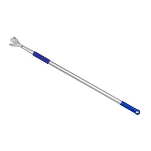 Mop Handle Silver Blue Aluminum 1/Each