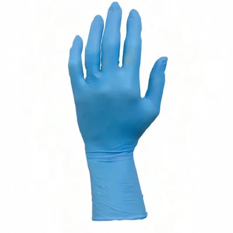 Safety Zone® Exam Gloves XXL 12 IN Blue 8MIL Micro Texture Nitrile Powder-Free Extended Cuff 50 Count/Box 10 Box/Case