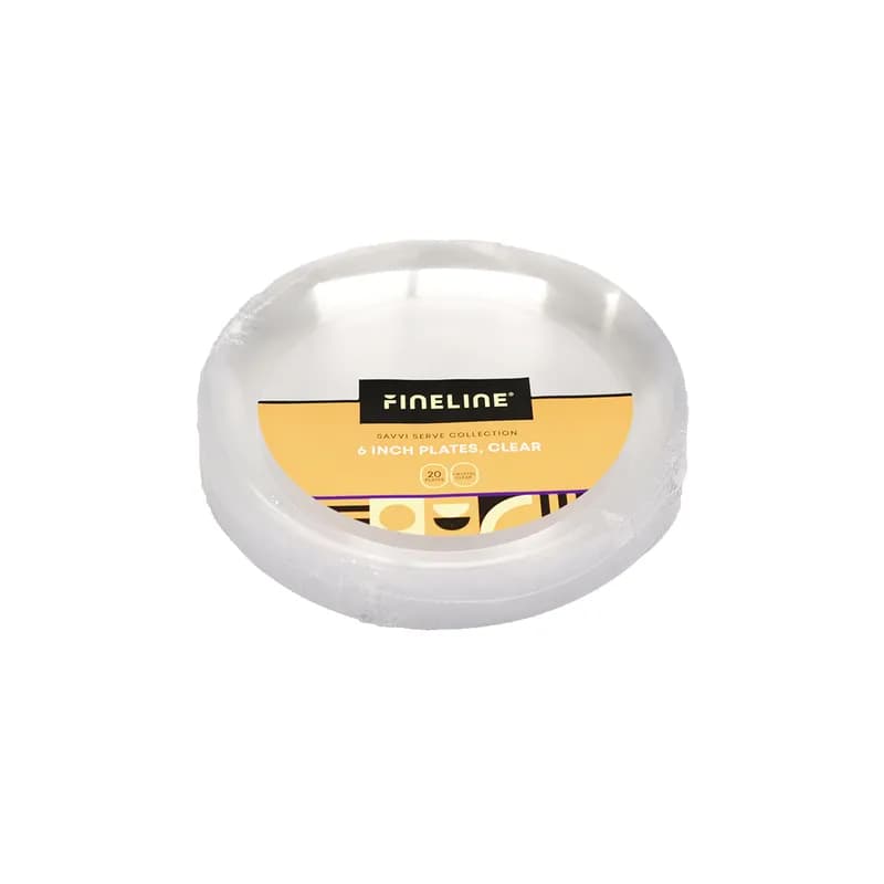 Plate 6.25 IN Plastic Clear Round 240/Case