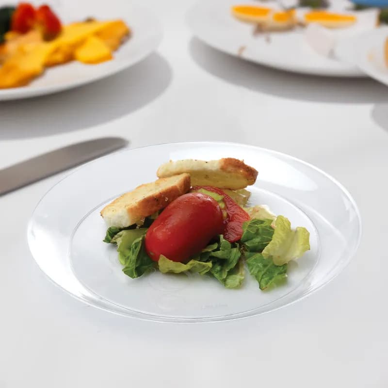 Plate 6.25 IN Plastic Clear Round 240/Case