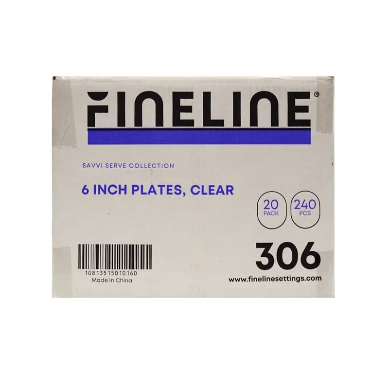 Plate 6.25 IN Plastic Clear Round 240/Case