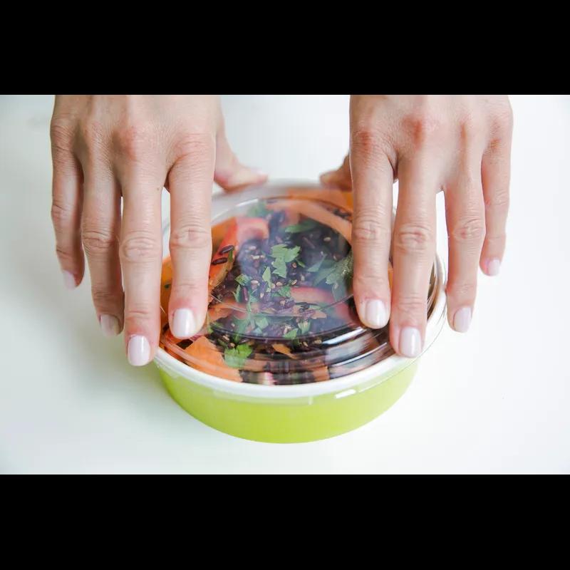 Lid 5.9 IN Plastic Clear For 23-33 OZ Container 45 Count/Pack 8 Packs/Case 360 Count/Case