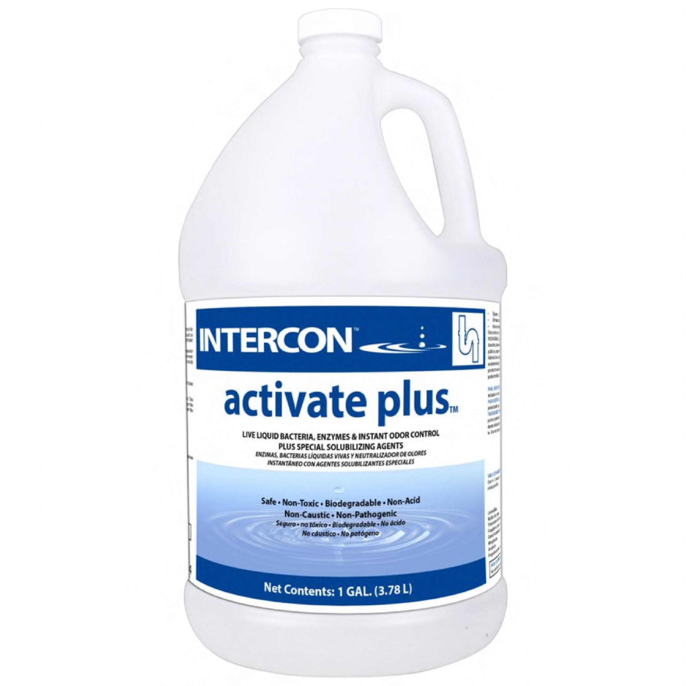 Activate Plus Pleasant Scent Drain Cleaner Grease Trap Treatment 1 GAL Concentrate Non-Acid 4/Case