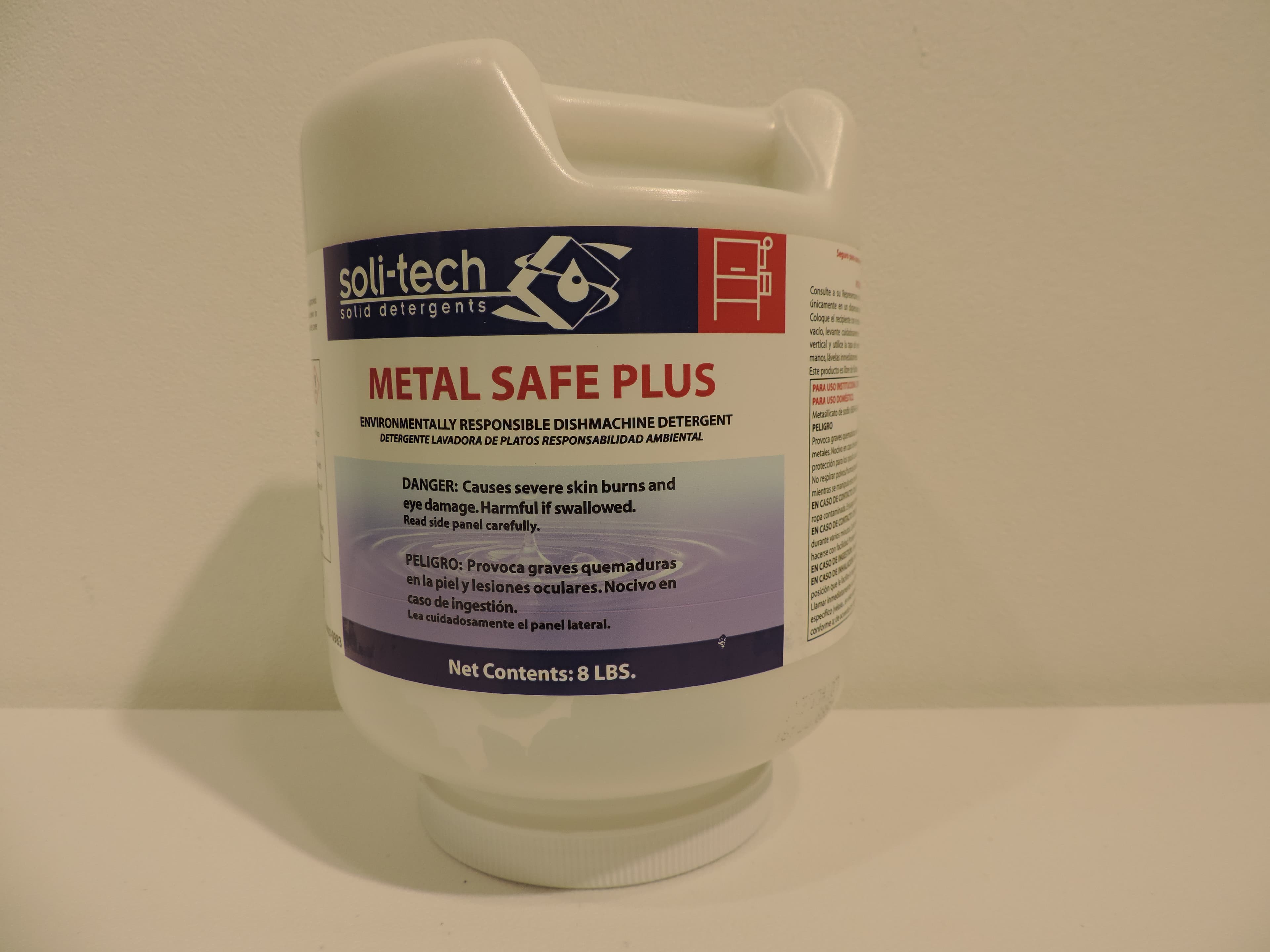 Soli-Tech DFE Dishmachine Detergent 8 LB Solid Metal Safe 4/Case