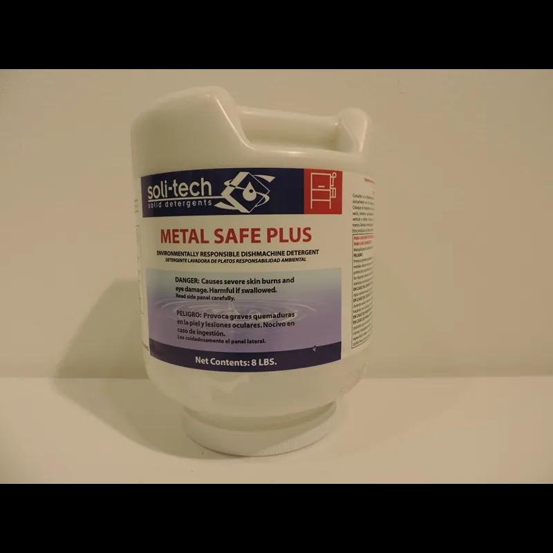 Soli-Tech DFE Dishmachine Detergent 8 LB Solid Metal Safe 4/Case