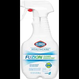 Clorox Healthcare® Fuzion® Unscented One-Step Disinfectant 32 FLOZ Multi Surface RTU Antibacterial 9/Case