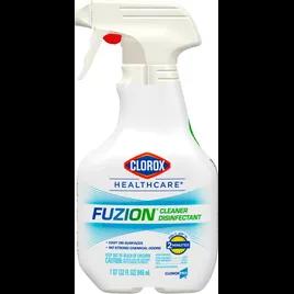 Clorox Healthcare® Fuzion® Unscented One-Step Disinfectant 32 FLOZ Multi Surface RTU Antibacterial 9/Case