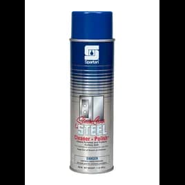 Lemon Stainless Steel Cleaner & Polish 18 OZ Alkaline RTU Aerosol Water-Based Non-Abrasive 12/Case