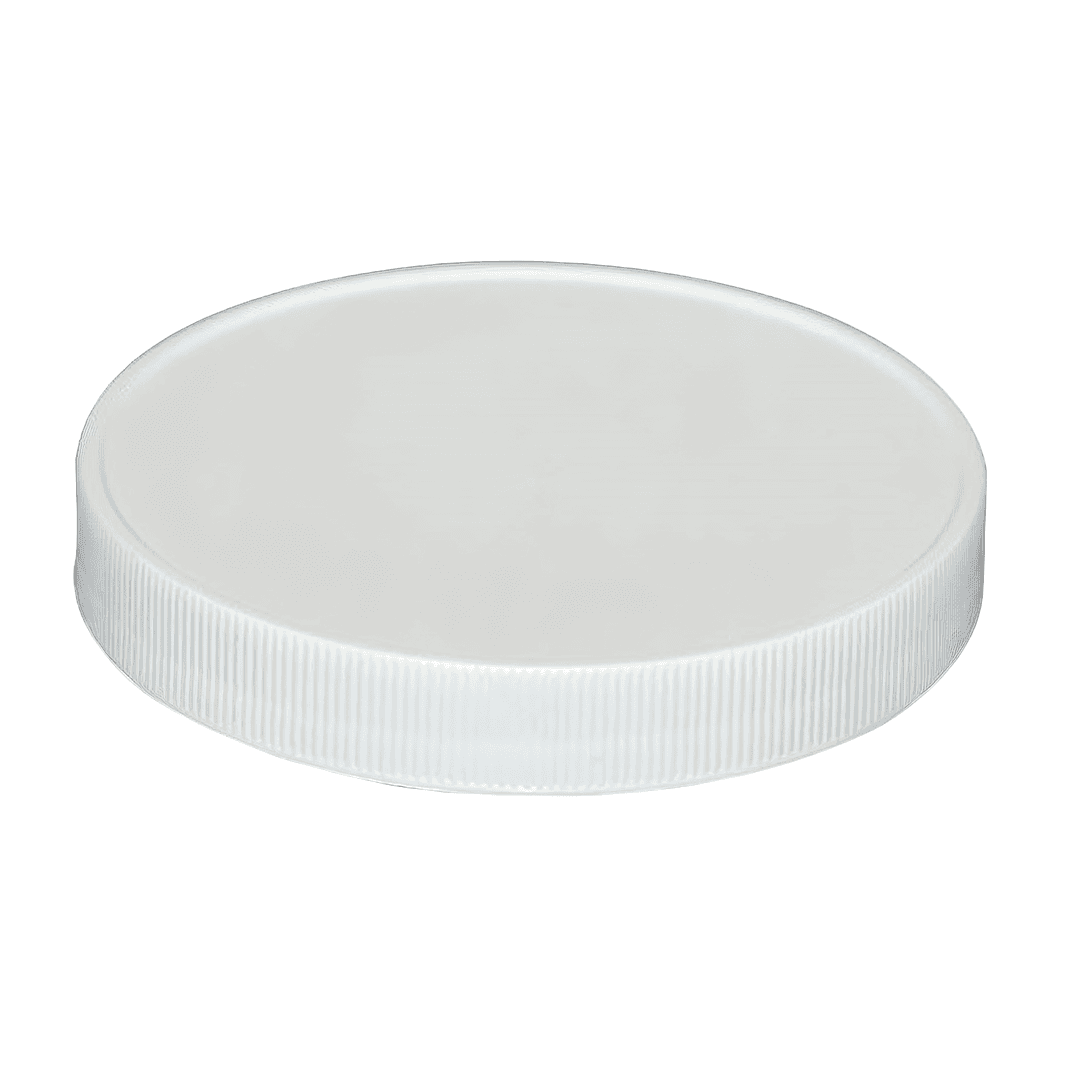 Cap PET White For Bottle Straight Ribbed Screw Top 216/Case