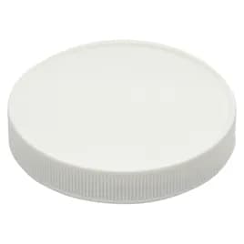 Cap PET White For Bottle Straight Ribbed Screw Top 580/Case