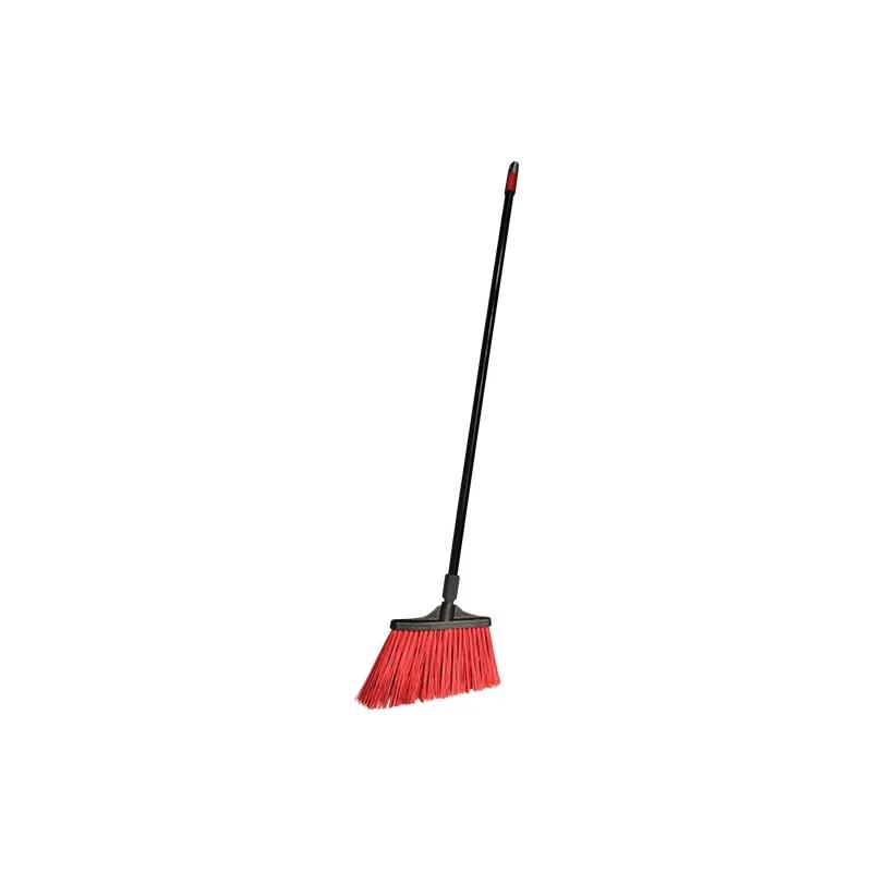 MaxiStrong® Broom 48X13 IN Red Black Steel PET Angled Unflagged 6/Case