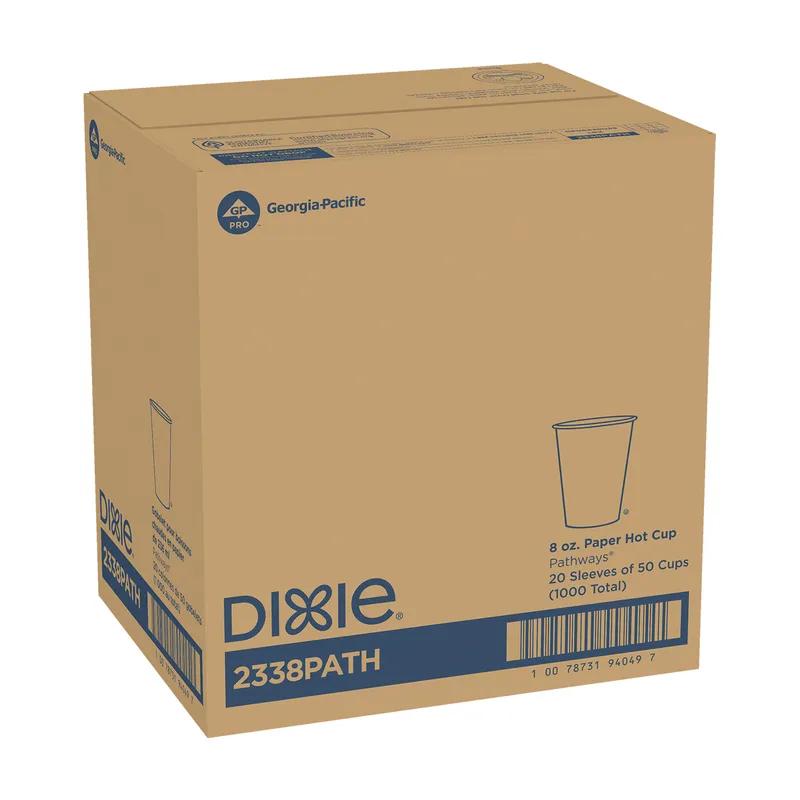 Dixie® Hot Cup 8 OZ Paper Pathways 1000/Case
