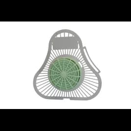 Urinal Screen Green Apple Plastic 7X6.5X1 IN 1/Each