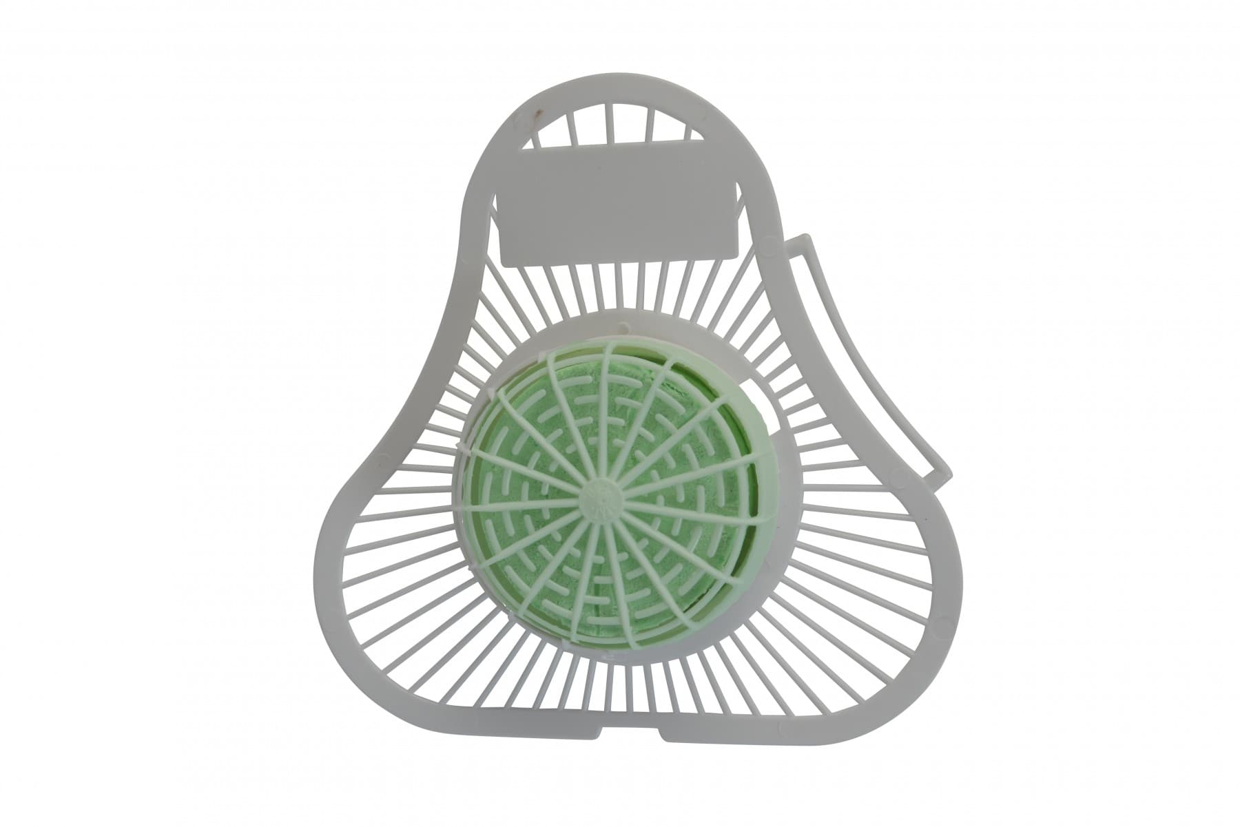 Urinal Screen Green Apple Plastic 7X6.5X1 IN 1/Each