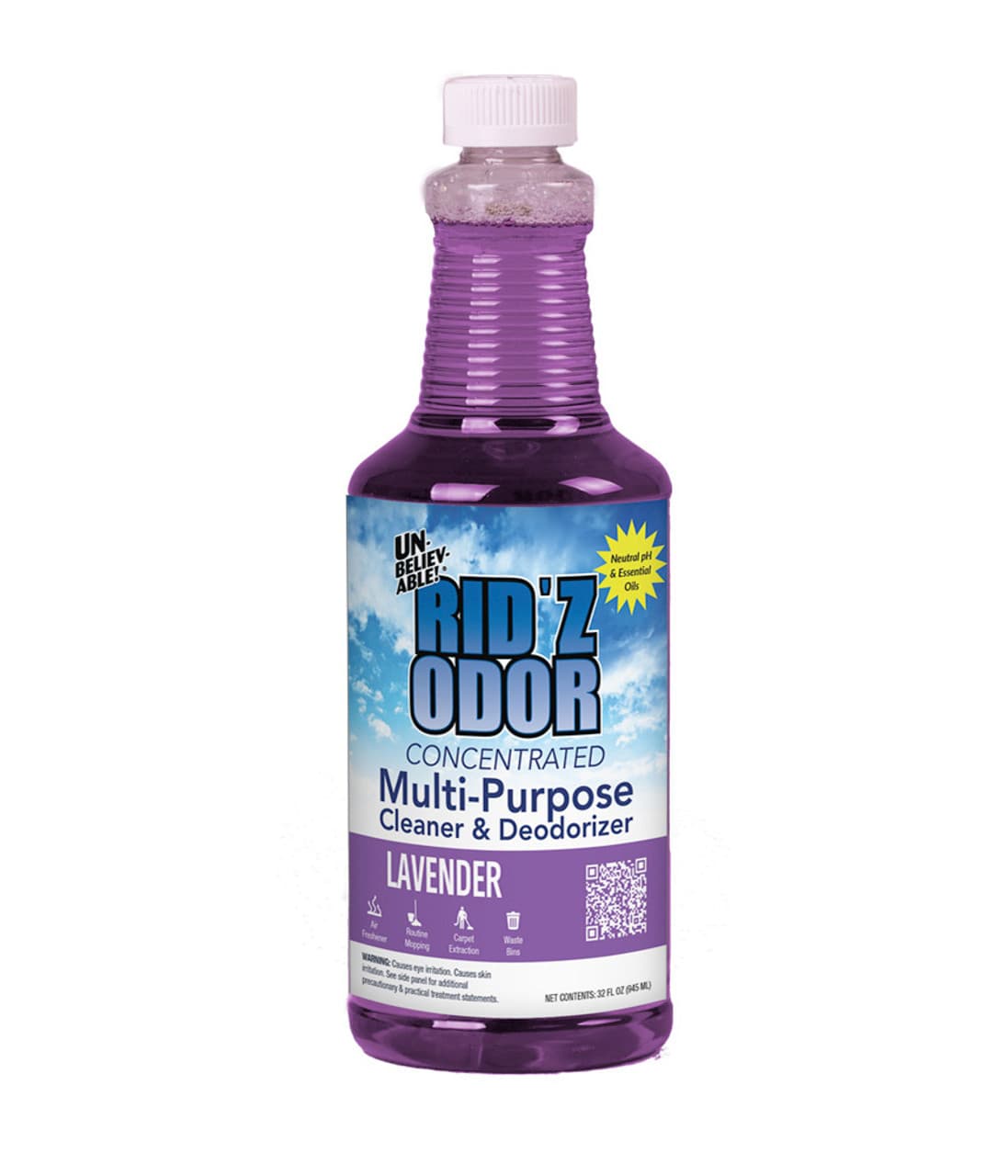 Deodorizer Lavender Purple Liquid 32 FLOZ 12/Case