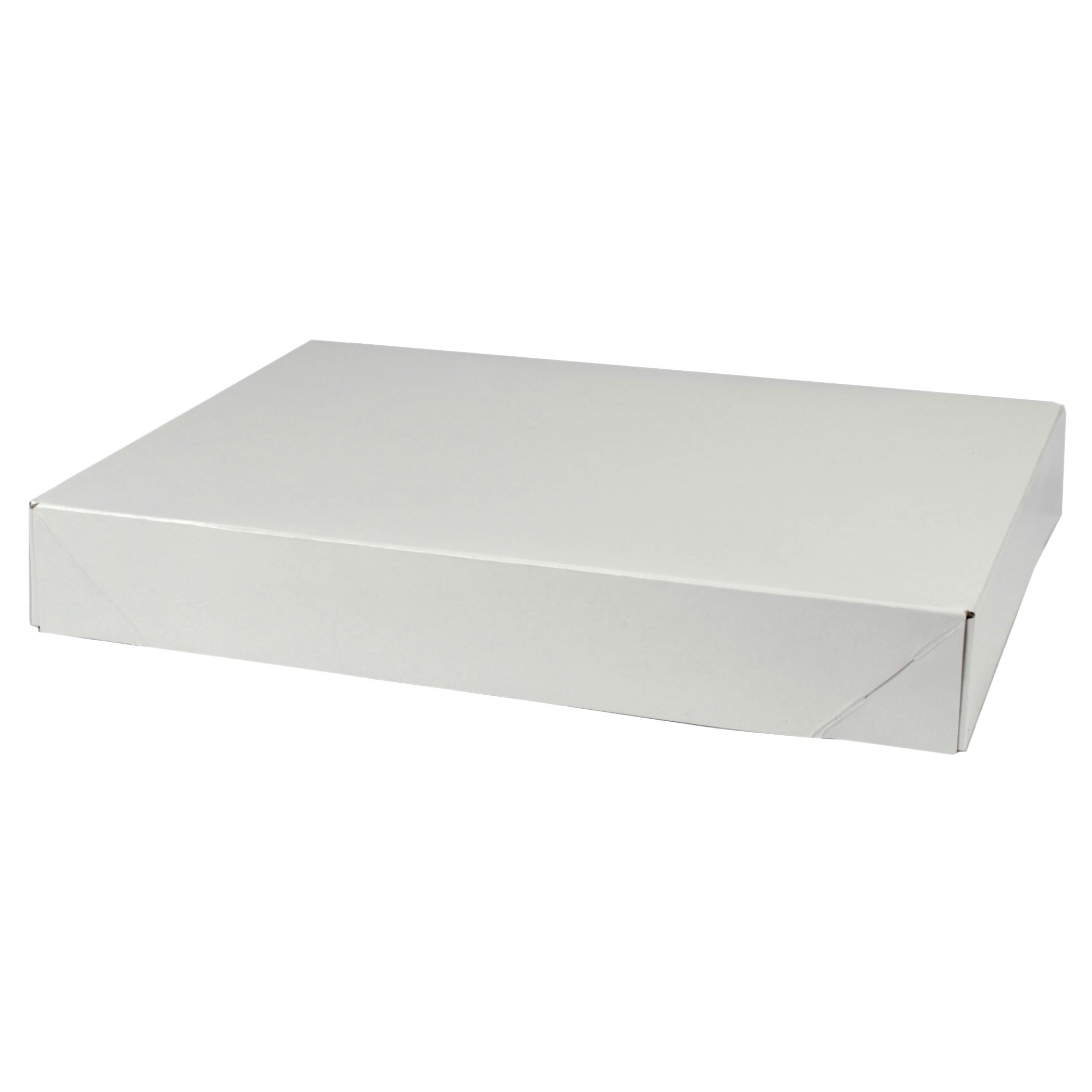 Apparel Box 11.5X8.5X1.625 IN White Gloss Paperboard 100/Case