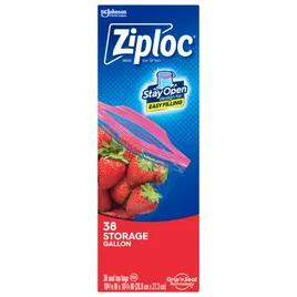 Ziploc® Storage Bag 1 GAL Plastic 9/Case