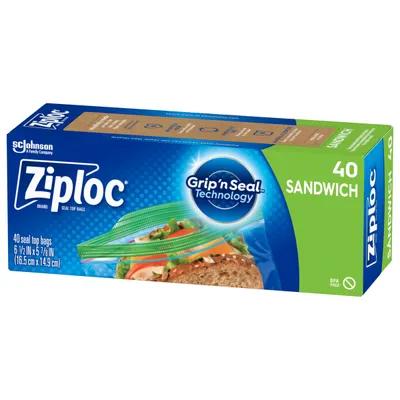 Ziploc® Sandwich Storage Bag 6.5X5.875 IN Plastic Clear 12/Case