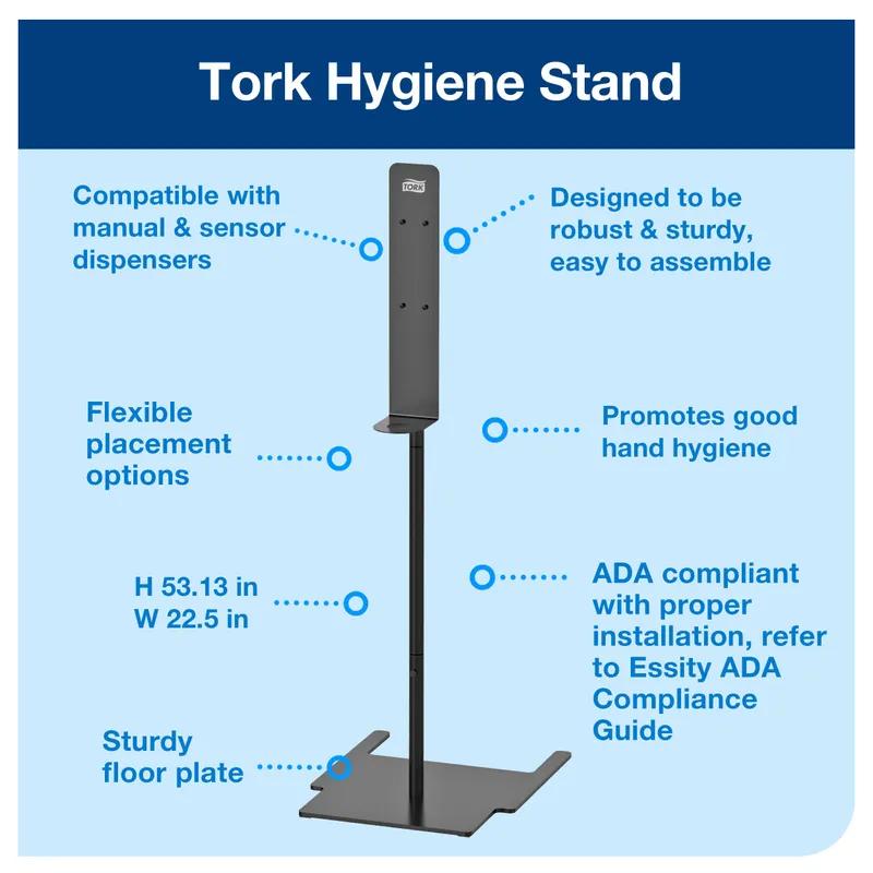 Tork Dispenser Floor Stand Black Metal 1/Each