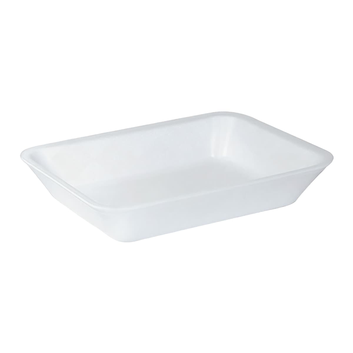 4DD Meat Tray 7.25X9.25X1.75 IN Polystyrene Foam White Heavy 400/Case