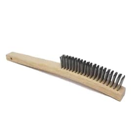 Wire Brush 13.75X1.13 IN Wood Brass Wire 12/Case